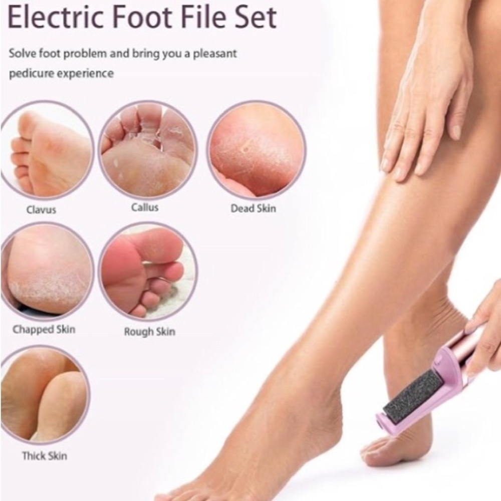 Electric Foot File rechargeable spa day pedicure
